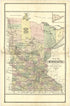 Map of Minnesota from Illustrated Atlas of Lake County, Illinois : Containing Maps of Every Township In the County, With Village and City Plats : Also Maps of Michigan ... Texas, and Washington Territory : Compiled … 1885 by Relic Map Company
