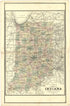 Map of Indiana from Illustrated Atlas of Lake County, Illinois : Containing Maps of Every Township In the County, With Village and City Plats : Also Maps of Michigan ... Texas, and Washington Territory : Compiled … 1885 by Relic Map Company