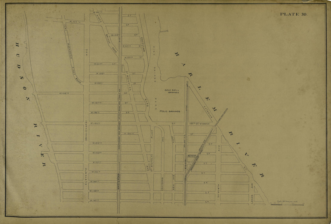 This old map of Manhattan, Manhattan (New York), New York, New York (State),  was created by Metropolitan Street Railway Company. Maintenance of Way Department in 1896