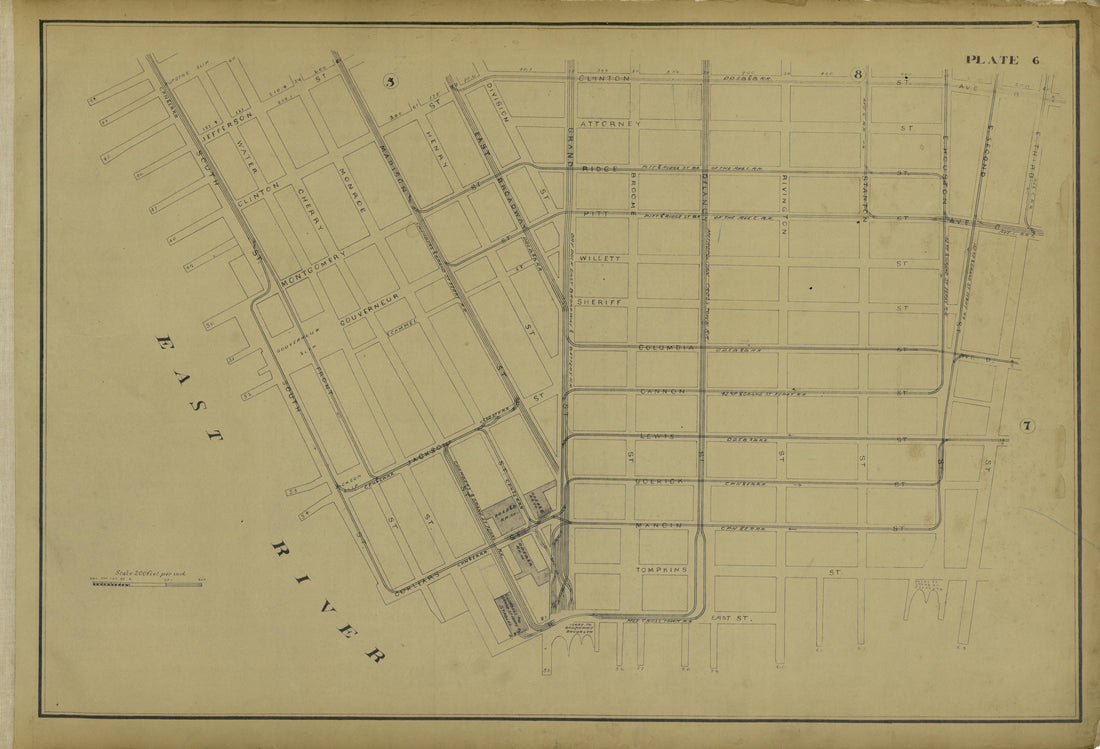 This old map of Manhattan, Manhattan (New York), New York, New York (State),  was created by Metropolitan Street Railway Company. Maintenance of Way Department in 1896