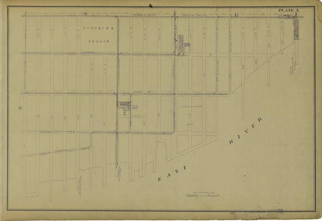 This old map of Manhattan, Manhattan (New York), New York, New York (State),  was created by Metropolitan Street Railway Company. Maintenance of Way Department in 1896