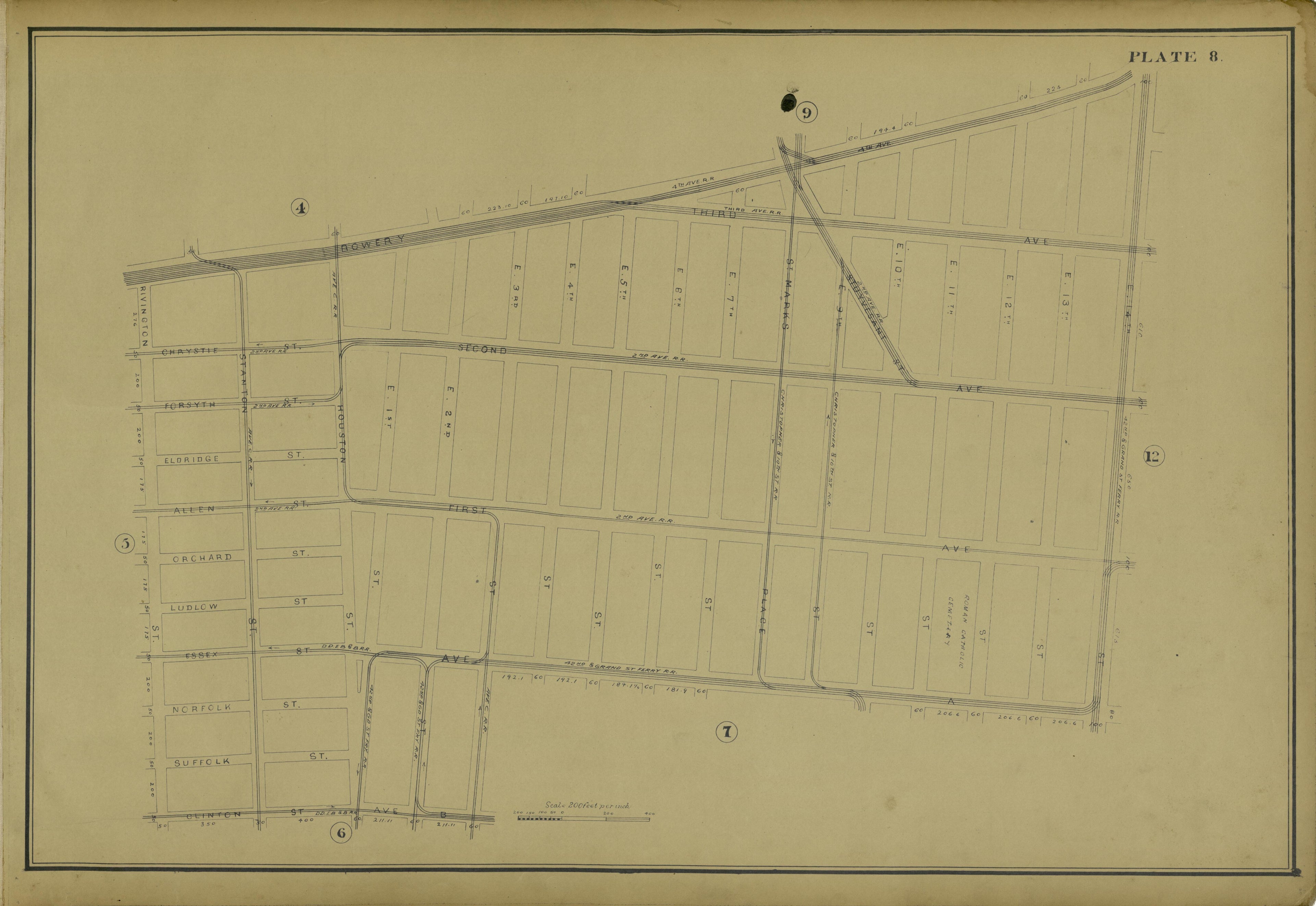 This old map of Manhattan, Manhattan (New York), New York, New York (State),  was created by Metropolitan Street Railway Company. Maintenance of Way Department in 1896