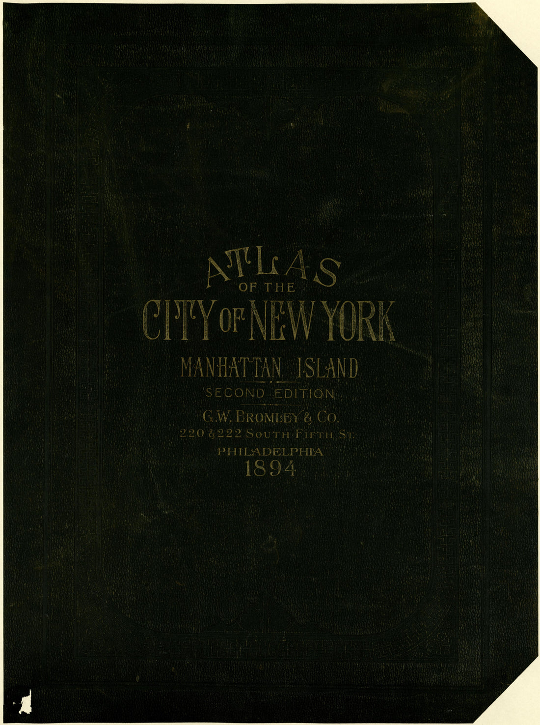 Atlas of the City of New York, Manhattan Island from Atlas of the City of New York, Manhattan Island : from Actual Surveys and Official Plans 1894 by Relic Map Company