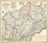 No. 1 - Map of the Armies of the Cumberland and Ohio from History of the Army of the Cumberland : Its Organization, Campaigns, and Battles, Written at the Request of Major-General George H. Thomas Chiefly from His Private Military Journal and Official... by Relic Map Company