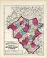 Counties of Hunterdon, Somerset and Mercer from Combined Atlas of the State of New Jersey and the Late Township of Greenville, Now Part of Jersey City, from Actual Survey Official Records & Private Plans 1873 by Relic Map Company
