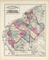 Counties of Camden, Salem and Gloucester from Combined Atlas of the State of New Jersey and the Late Township of Greenville, Now Part of Jersey City, from Actual Survey Official Records & Private Plans 1873 by Relic Map Company