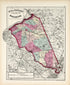 County of Burlington from Combined Atlas of the State of New Jersey and the Late Township of Greenville, Now Part of Jersey City, from Actual Survey Official Records & Private Plans 1873 by Relic Map Company
