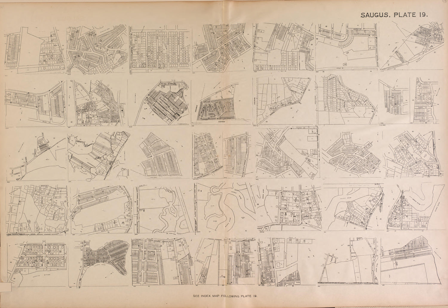 Saugus, Plate 19 from Richards Standard Atlas of the City of Lynn and the Towns of Swampscott, Saugus and Nahant, Massachusetts : from Official Records, Private Plans and Actual Surveys 1924 by Relic Map Company
