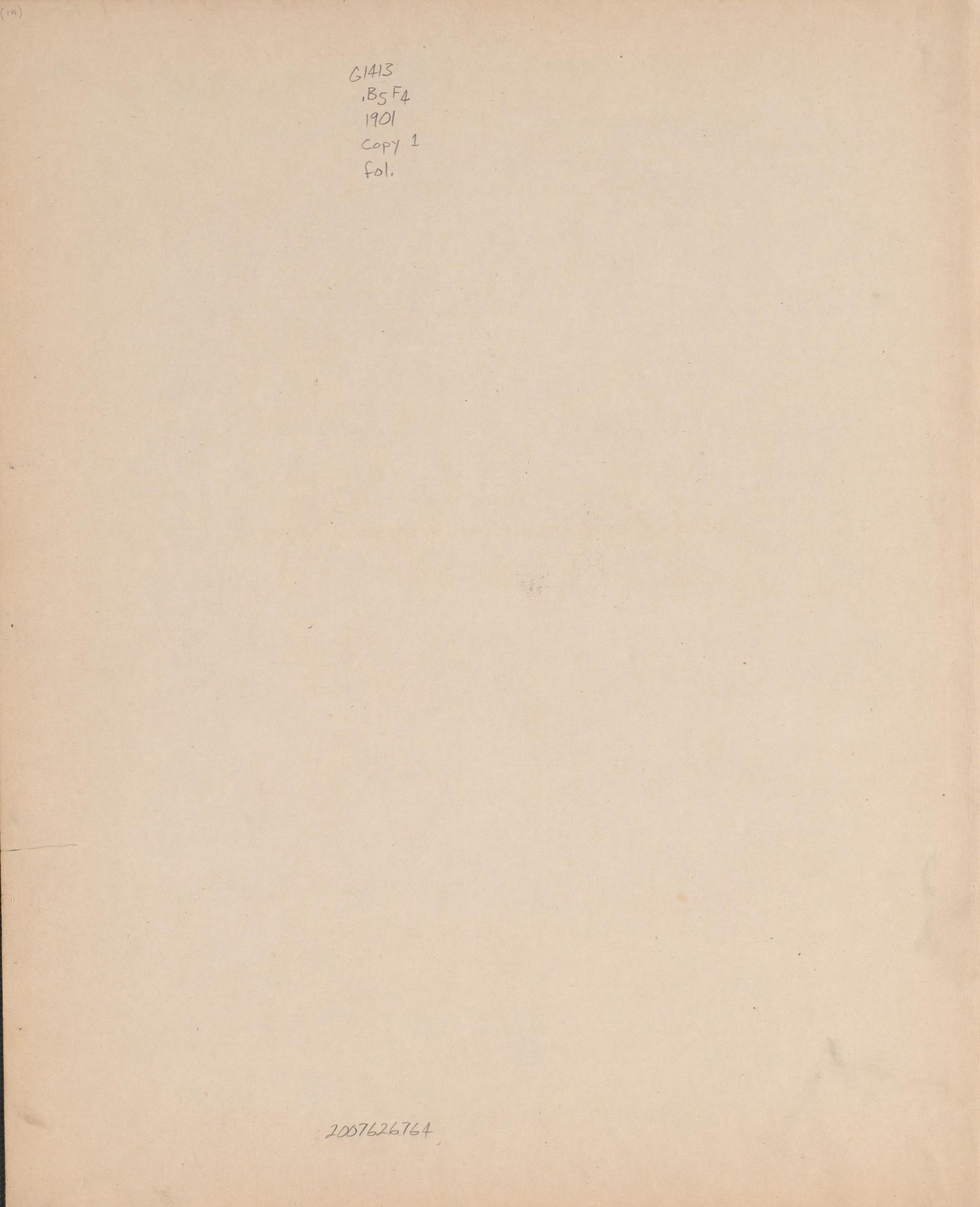 Endpage from Atlas of Benzie County, Michigan : With Maps of Michigan, United States and the World, Alaska, Cuba, Porto Rico, Hawaii and the Philippines : Also a Complete Mailing List of All Resident … 1901 by Relic Map Company