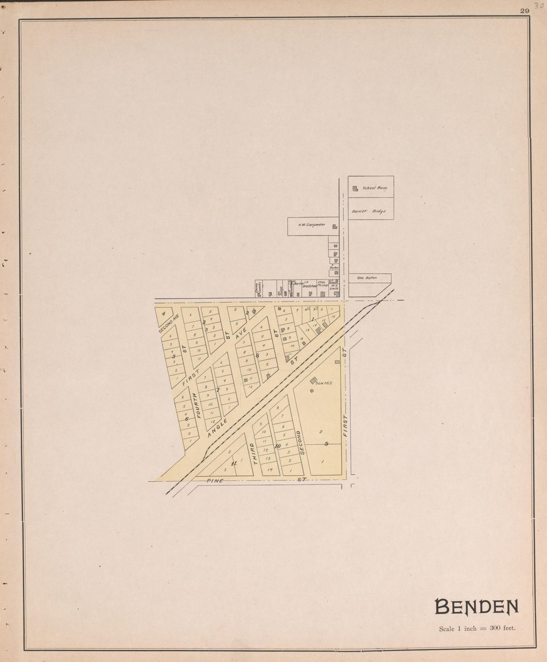 Benden from Atlas of Benzie County, Michigan : With Maps of Michigan, United States and the World, Alaska, Cuba, Porto Rico, Hawaii and the Philippines : Also a Complete Mailing List of All Resident … 1901 by Relic Map Company