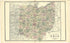 Railroad and Township Map of Ohio from Atlas of Genesee County, Michigan : Containing Maps of Every Township In the County, With Village and City Plats ... : from Actual Surveys and Official Records 1889 by Relic Map Company