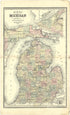 Map of Michigan from Atlas of Genesee County, Michigan : Containing Maps of Every Township In the County, With Village and City Plats ... : from Actual Surveys and Official Records 1889 by Relic Map Company