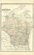 Map of Wisconsin from Atlas of Genesee County, Michigan : Containing Maps of Every Township In the County, With Village and City Plats ... : from Actual Surveys and Official Records 1889 by Relic Map Company