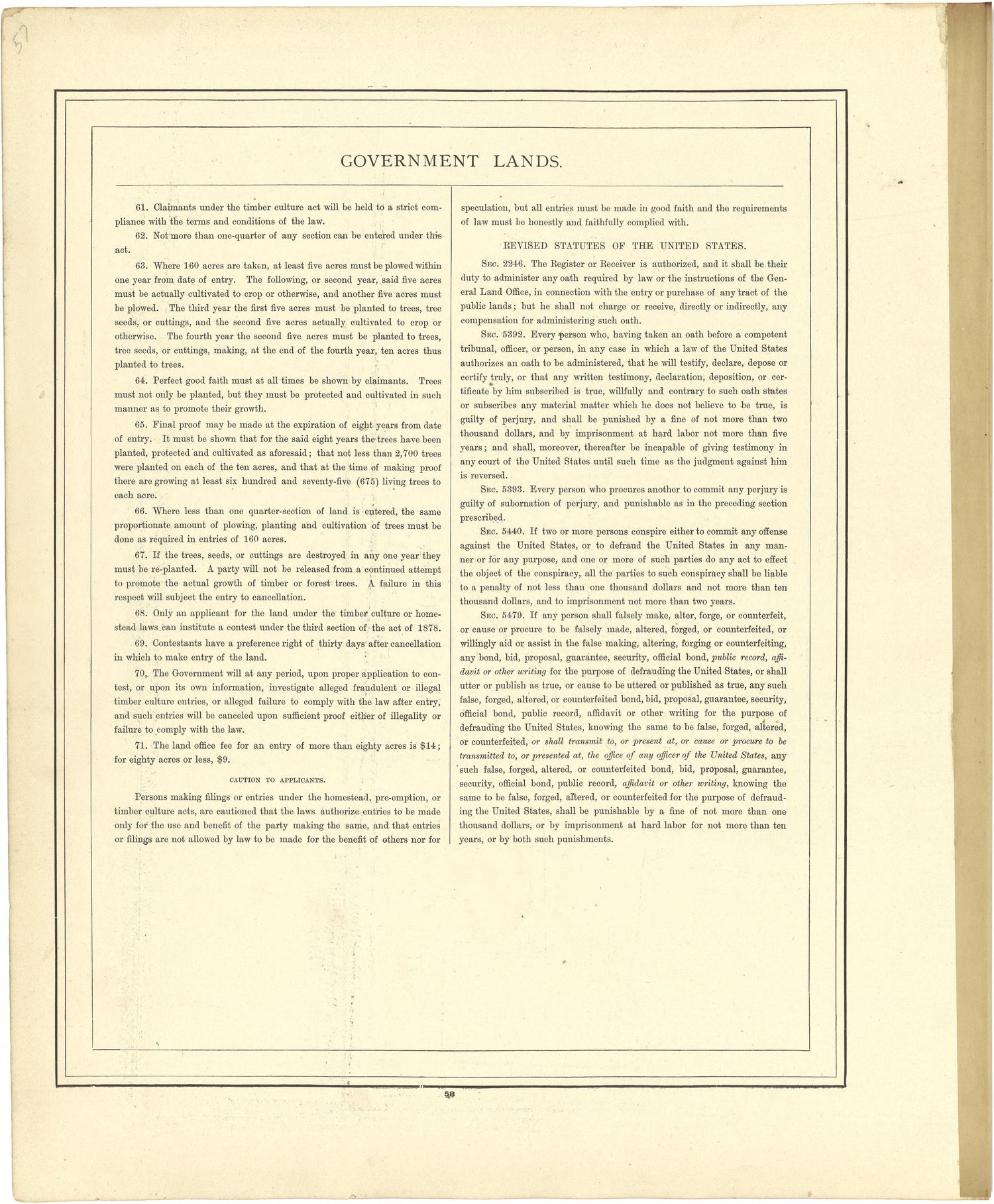 Government Lands from Atlas of Genesee County, Michigan : Containing Maps of Every Township In the County, With Village and City Plats ... : from Actual Surveys and Official Records 1889 by Relic Map Company