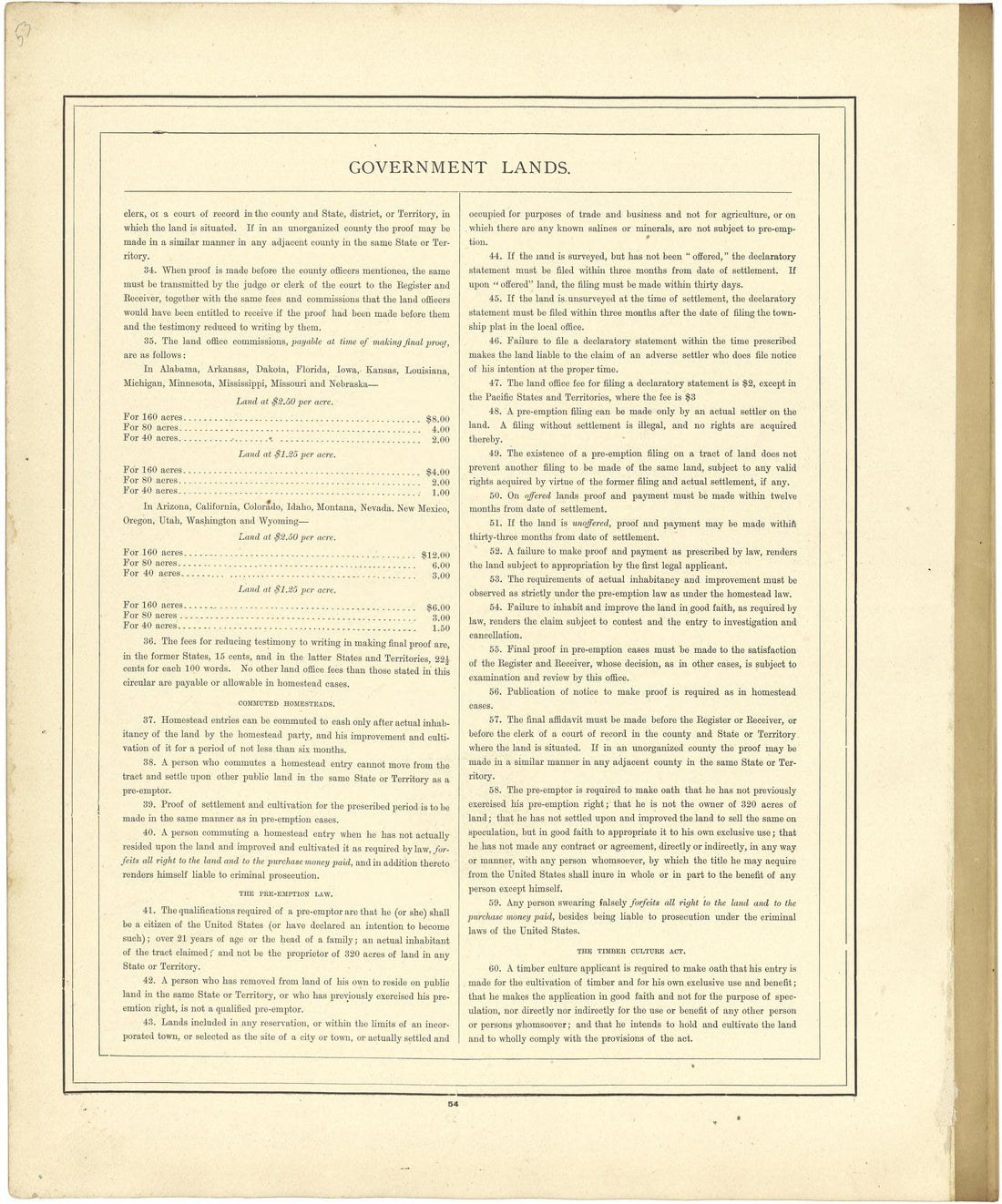 Government Lands from Atlas of Genesee County, Michigan : Containing Maps of Every Township In the County, With Village and City Plats ... : from Actual Surveys and Official Records 1889 by Relic Map Company