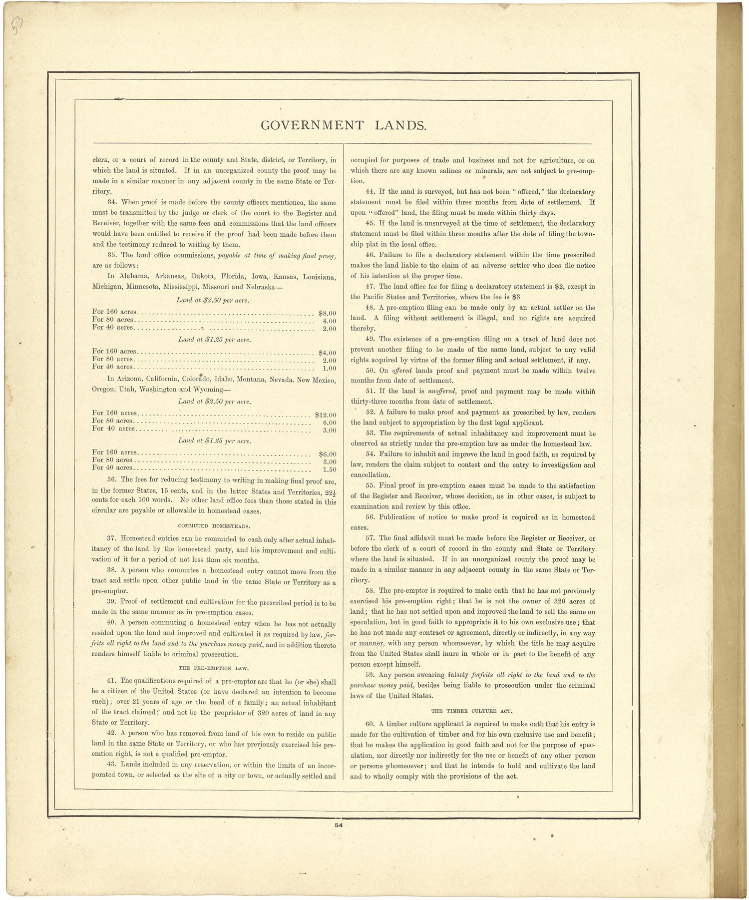 Government Lands from Atlas of Genesee County, Michigan : Containing Maps of Every Township In the County, With Village and City Plats ... : from Actual Surveys and Official Records 1889 by Relic Map Company