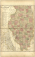 Map of Illinois from Standard Atlas of Monroe County, Illinois : Including a Plat Book of the Villages, Cities and Townships of the County, Map of the State, United States and World, Patrons Directory, Reference Business … 1901 by Relic Map Company