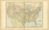 United States from Standard Atlas of Monroe County, Illinois : Including a Plat Book of the Villages, Cities and Townships of the County, Map of the State, United States and World, Patrons Directory, Reference Business … 1901 by Relic Map Company