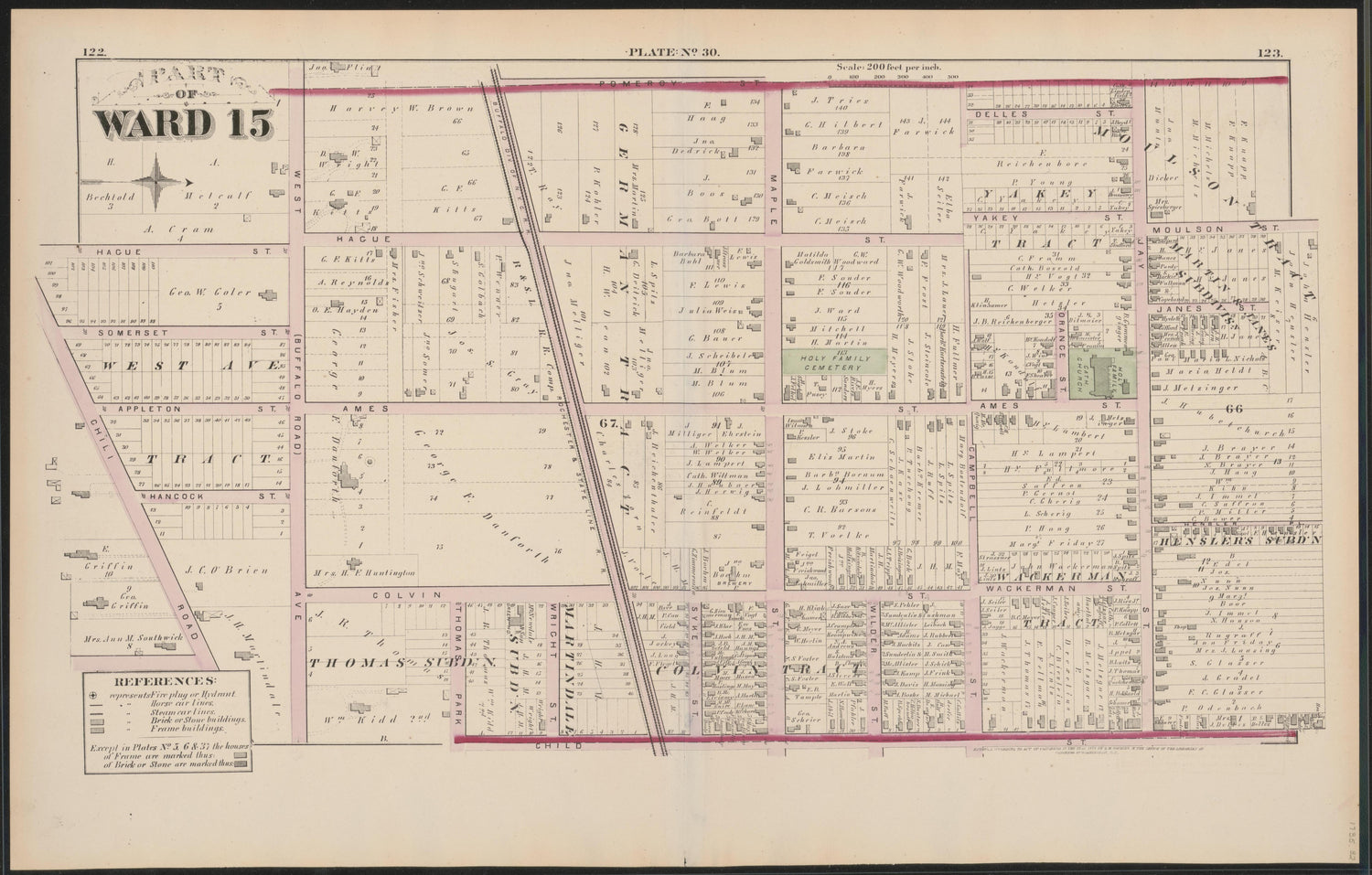 Image 31 of City Atlas of Rochester, New York (maps Only) from City Atlas of Rochester, New York : from Official Records, Private Plans and Actual Surveys, Based Upon Plans Deposited In the Department of Surveys 1875 by Relic Map Company