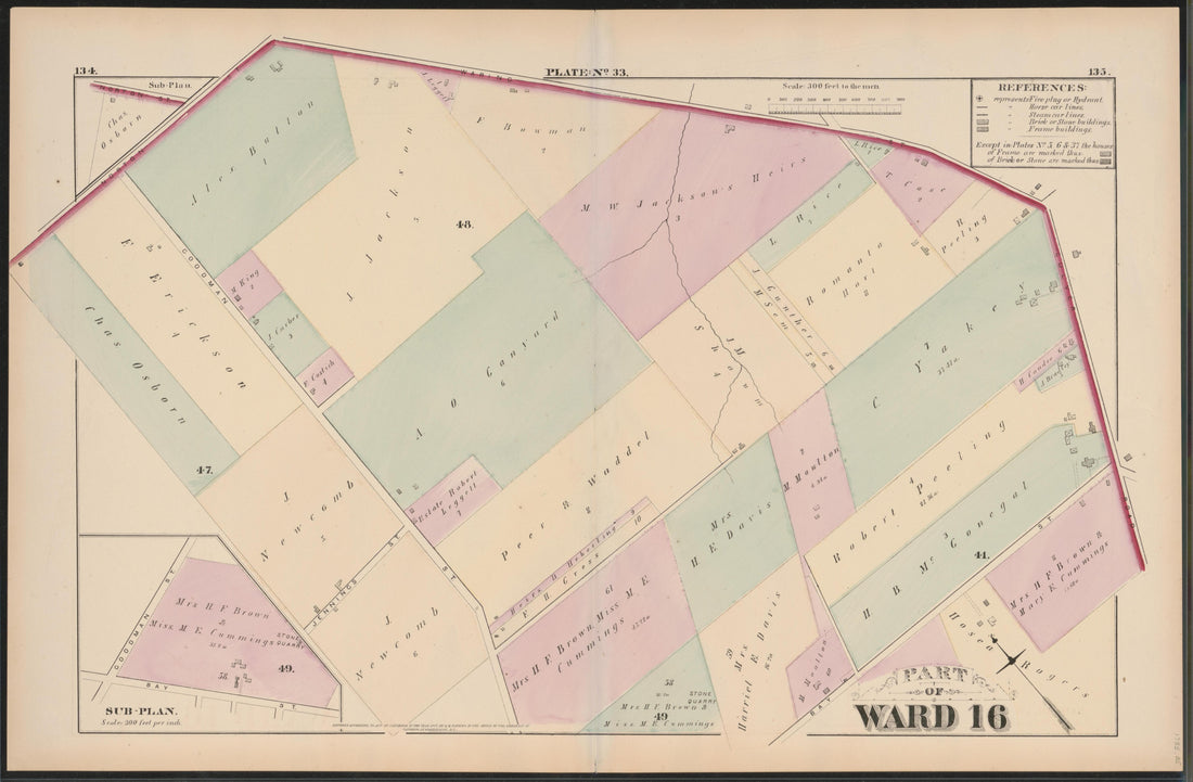 Image 34 of City Atlas of Rochester, New York (maps Only) from City Atlas of Rochester, New York : from Official Records, Private Plans and Actual Surveys, Based Upon Plans Deposited In the Department of Surveys 1875 by Relic Map Company