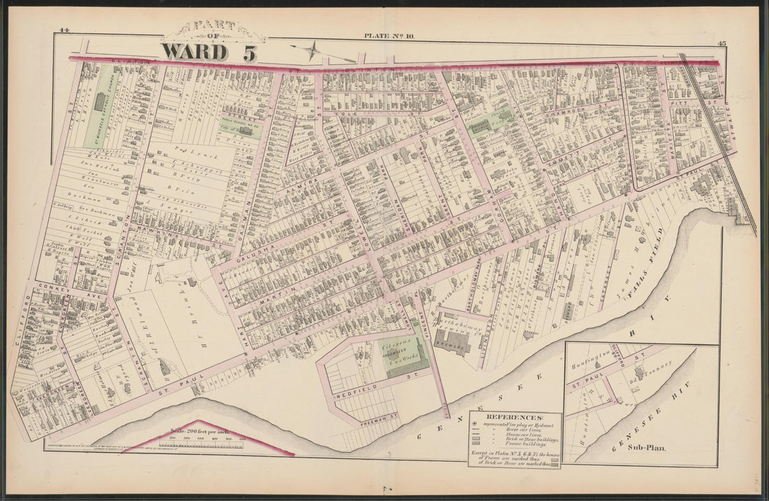 Image 37 of City Atlas of Rochester, New York (maps Only) from City Atlas of Rochester, New York : from Official Records, Private Plans and Actual Surveys, Based Upon Plans Deposited In the Department of Surveys 1875 by Relic Map Company