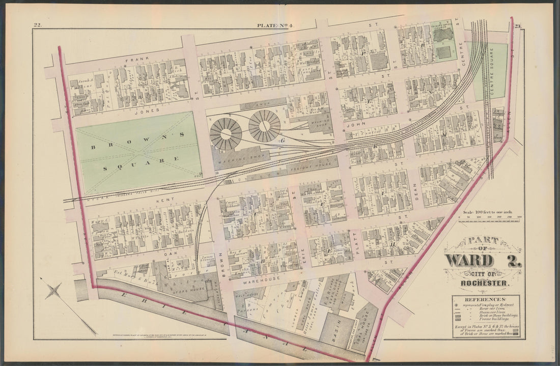 Image 6 of City Atlas of Rochester, New York (maps Only) from City Atlas of Rochester, New York : from Official Records, Private Plans and Actual Surveys, Based Upon Plans Deposited In the Department of Surveys 1875 by Relic Map Company