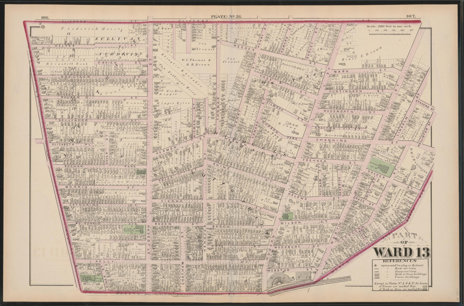 Image 27 of City Atlas of Rochester, New York (maps Only) from City Atlas of Rochester, New York : from Official Records, Private Plans and Actual Surveys, Based Upon Plans Deposited In the Department of Surveys 1875 by Relic Map Company