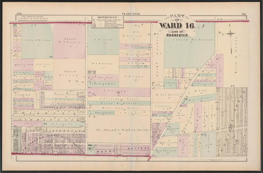 Image 33 of City Atlas of Rochester, New York (maps Only) from City Atlas of Rochester, New York : from Official Records, Private Plans and Actual Surveys, Based Upon Plans Deposited In the Department of Surveys 1875 by Relic Map Company