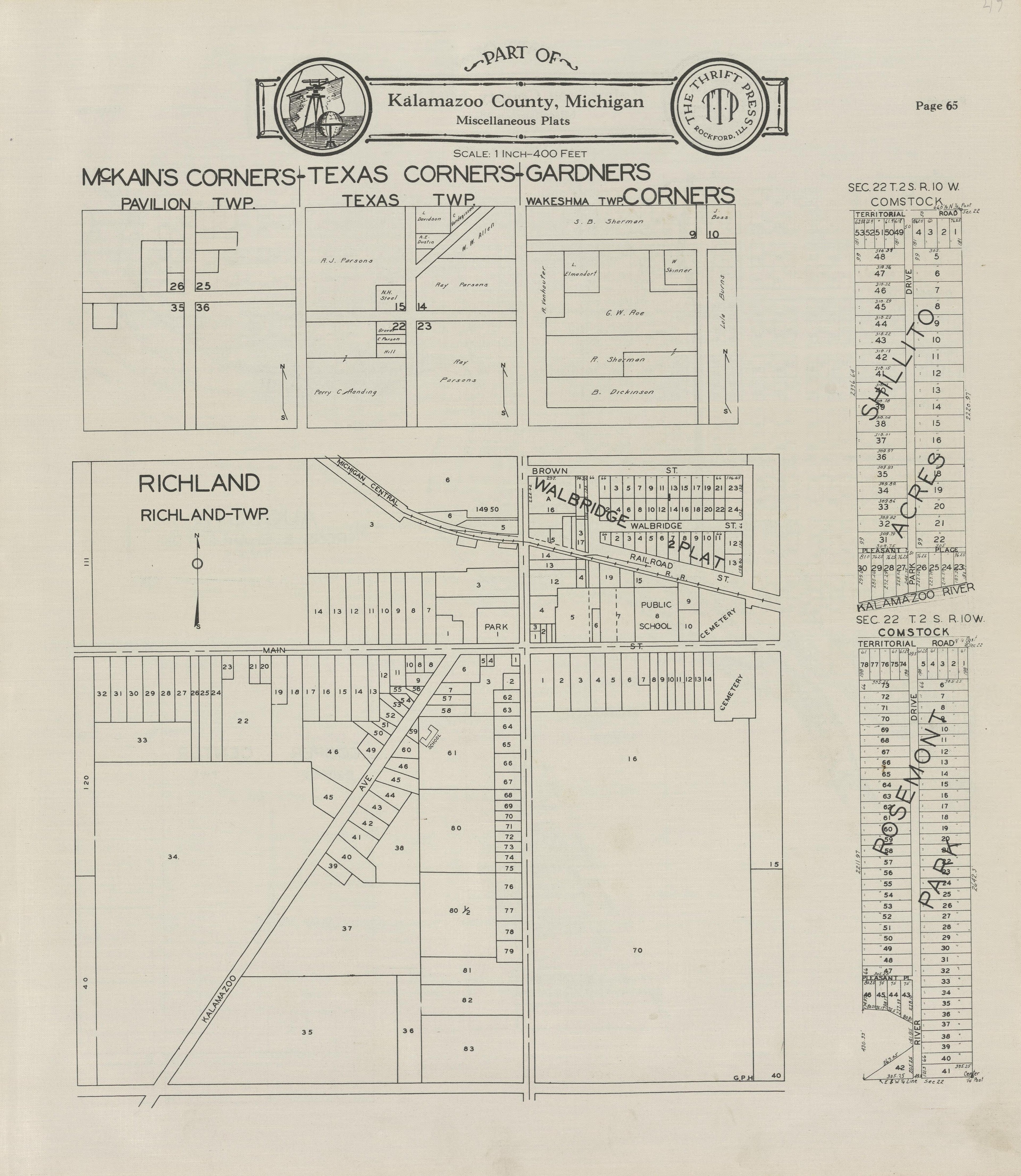 Part of Kalamazoo County; McKain&