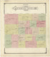Outline Map of Rawlins County, Kansas from Standard Atlas of Rawlins County, Kansas : Including a Plat Book of the Villages, Cities and Townships of the County, Map of the State, United States and World, Patrons Directory, Reference Business … 1906 by Relic Map Company