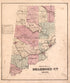 Outline Plan of Dearborn County from Atlas of Dearborn County, Indiana : to Which Is Added a Map of the State of Indiana, Also an Outline and Rail Road Map of the United States 1875 by Relic Map Company