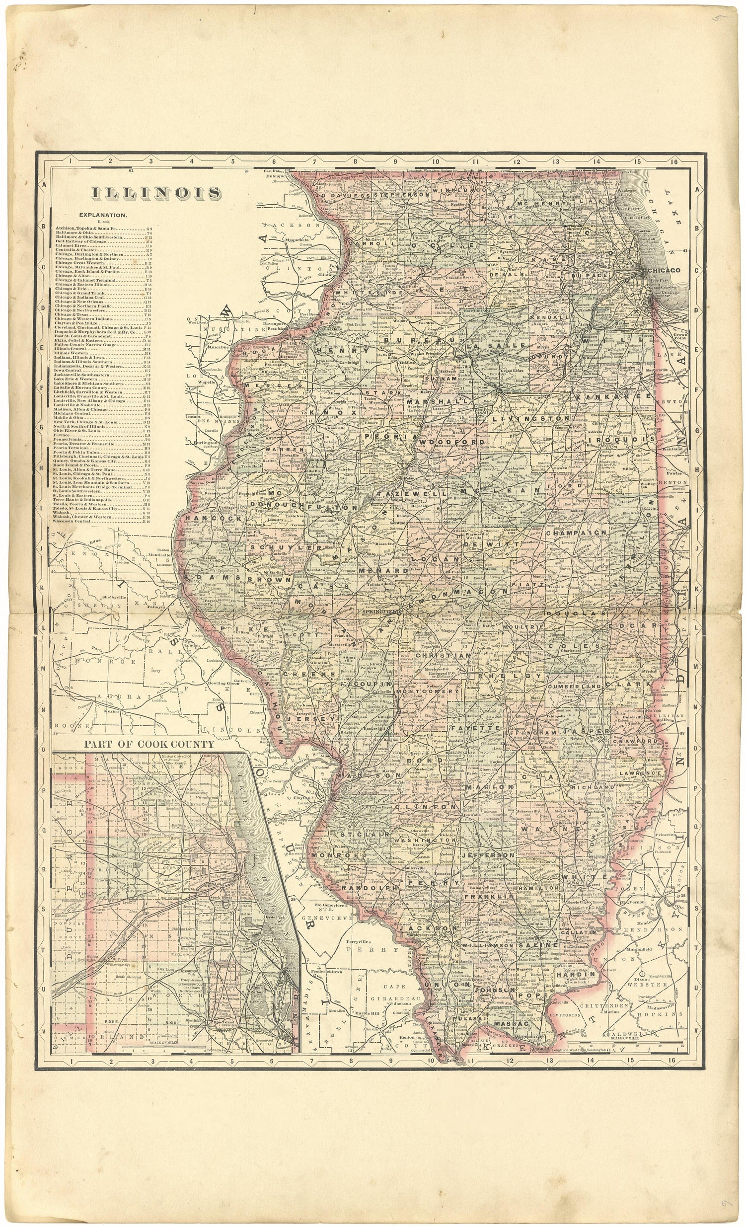 Illinois from Plat Book of De Witt County, Illinois 1894 by Relic Map Company