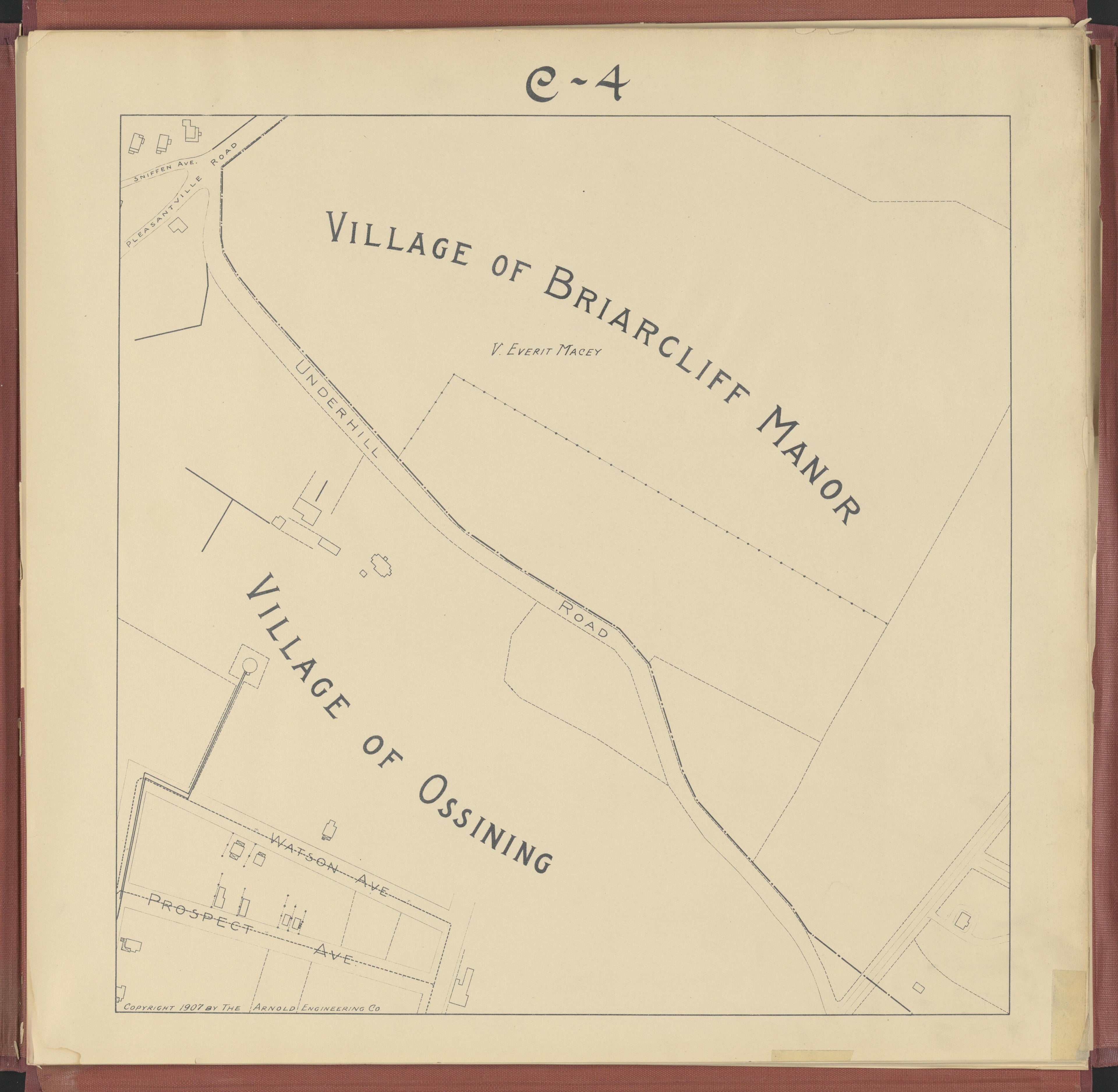 Image 3 of Map of Village of Briarcliff Manor, N.Y. from Map of Village of Briarcliff Manor, N.Y 1907 by Relic Map Company