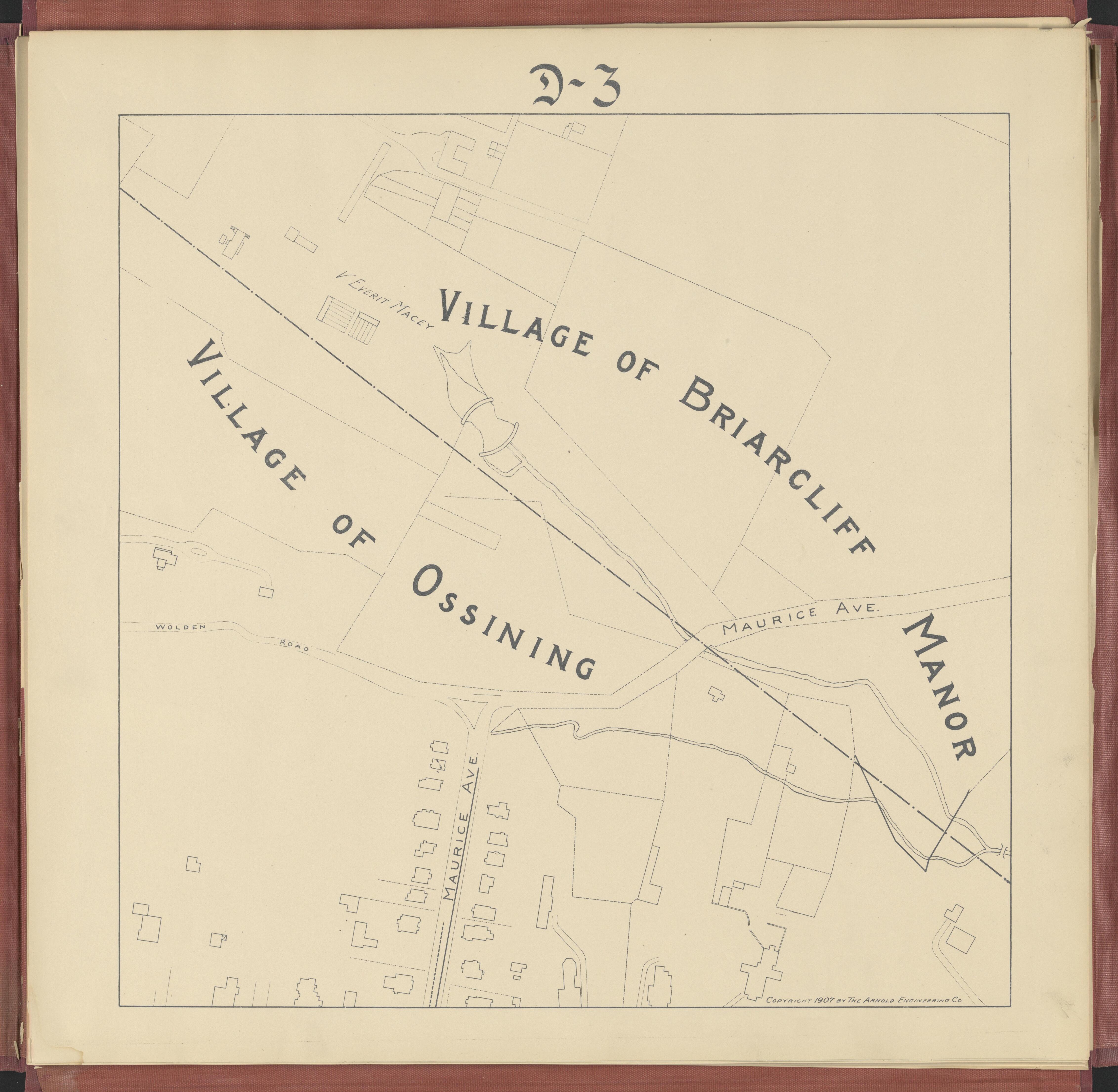 Old Map of , New York, De Witt County [1907] Image 7 of Map of Village ...