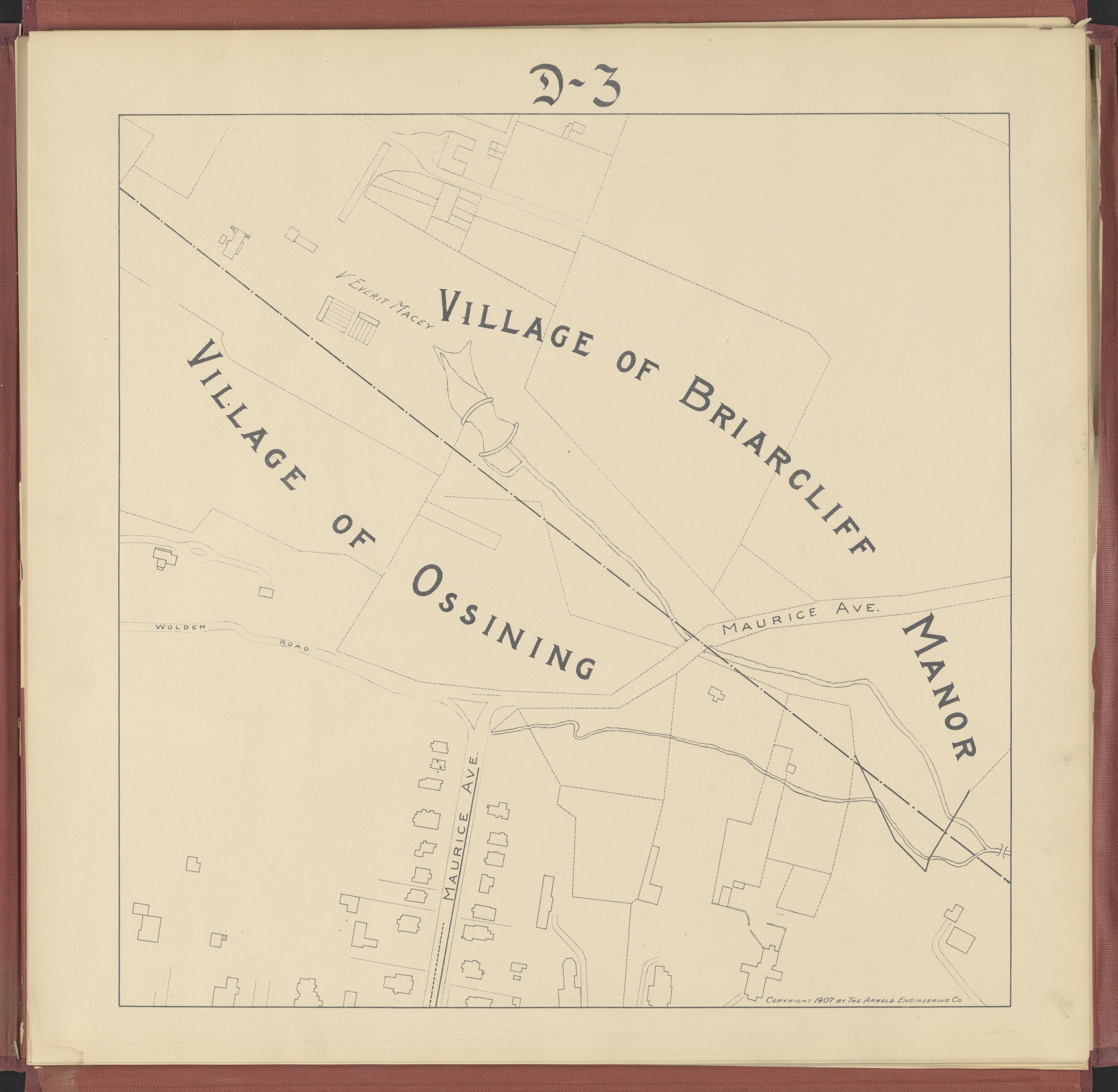Image 7 of Map of Village of Briarcliff Manor, N.Y. from Map of Village of Briarcliff Manor, N.Y 1907 by Relic Map Company