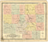 Outline Map of St. Clair County, Mo. from Standard Atlas of St. Clair County, Missouri : Including a Plat Book of the Villages, Cities and Townships of the County, Map of the State, United States and World, Patrons Directory, Reference … 1903 by Relic Map Company