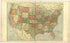 Map of the United States from Standard Atlas of St. Clair County, Missouri : Including a Plat Book of the Villages, Cities and Townships of the County, Map of the State, United States and World, Patrons Directory, Reference … 1903 by Relic Map Company