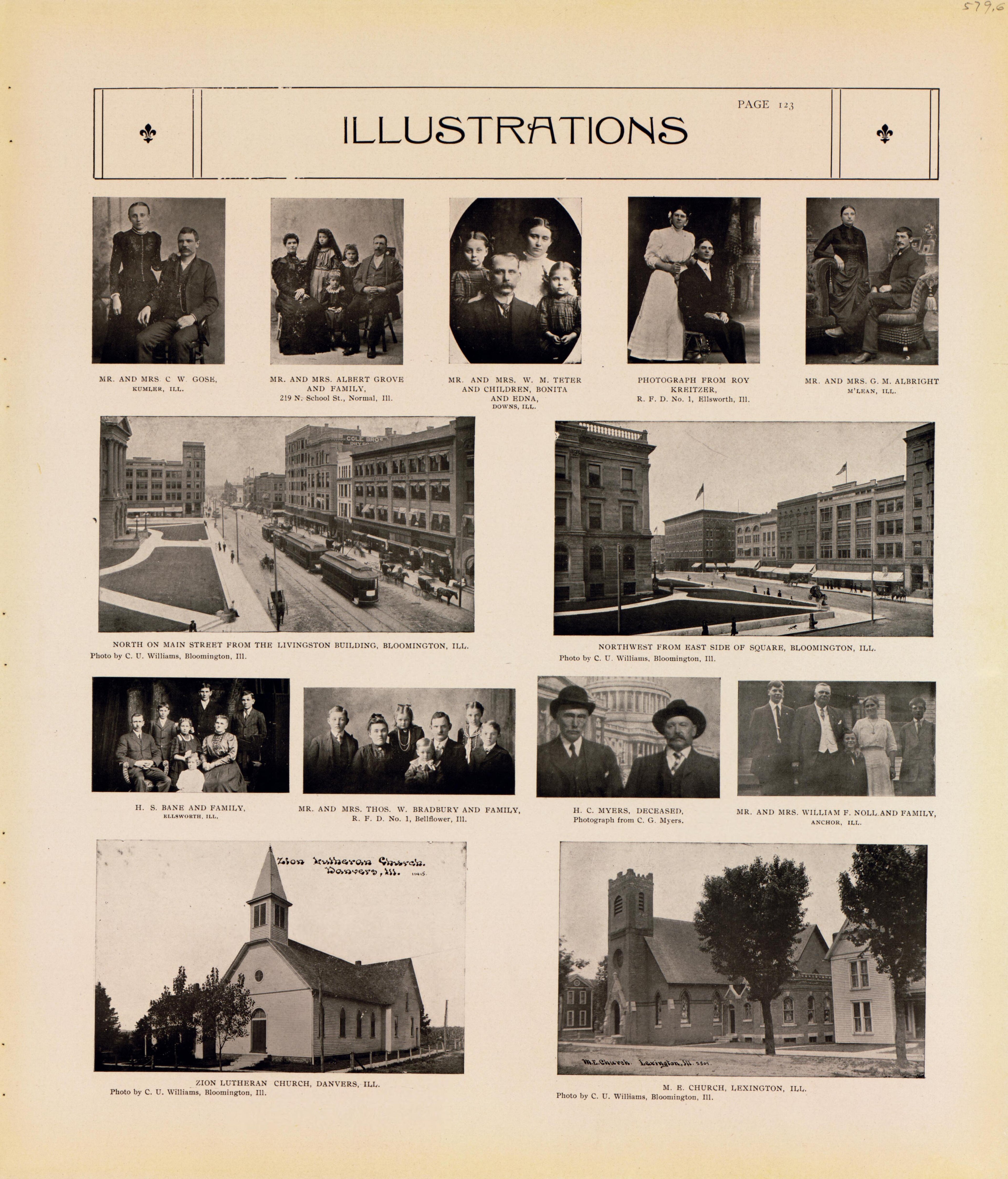 Illustrations--continued from Standard Atlas of McLean County, Illinois, Including a Plat Book of the Villages, Cities and Townships of the County 1914 by Relic Map Company