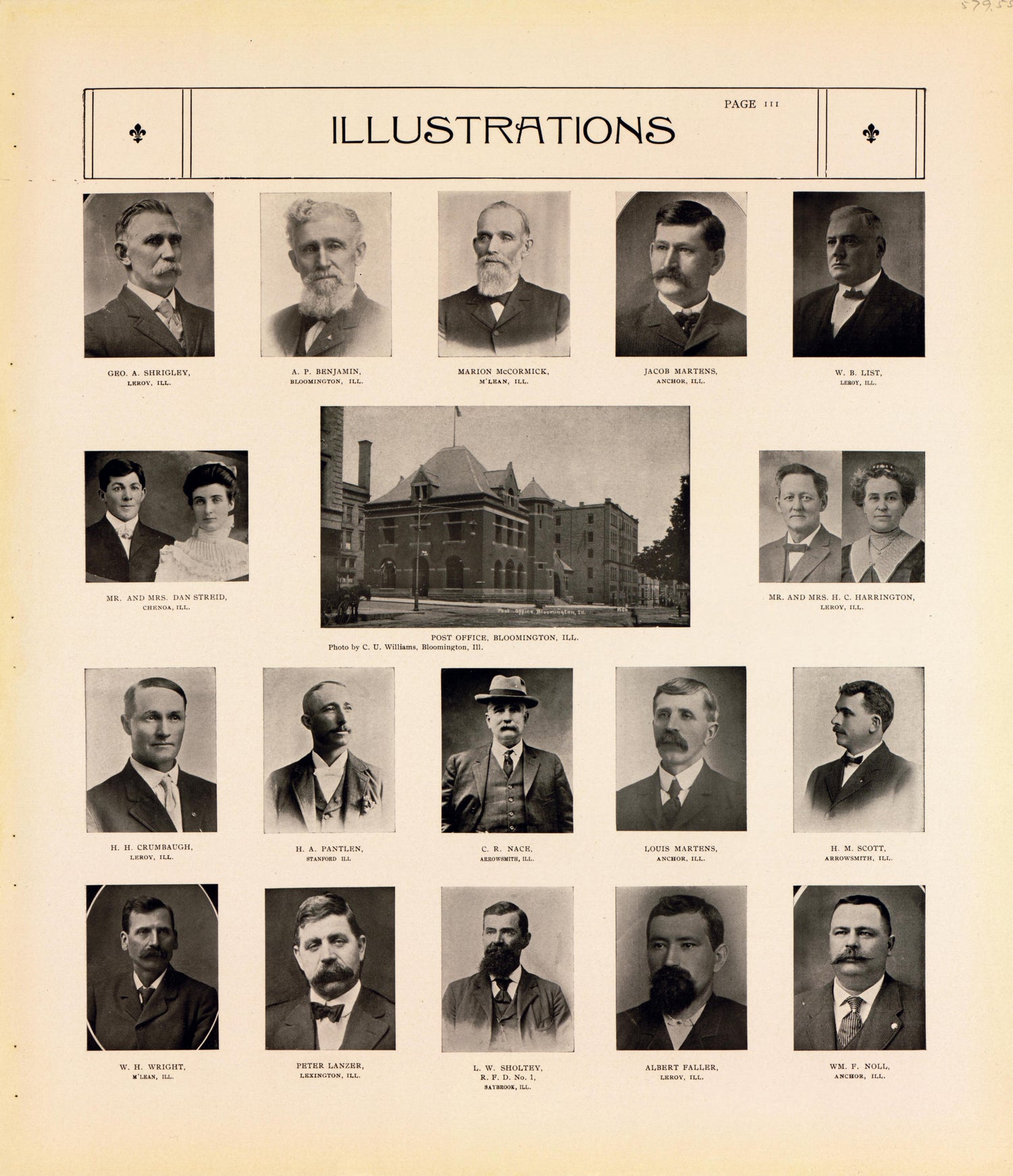 Illustrations--continued from Standard Atlas of McLean County, Illinois, Including a Plat Book of the Villages, Cities and Townships of the County 1914 by Relic Map Company