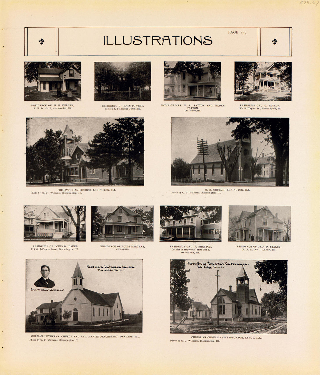 Illustrations--continued from Standard Atlas of McLean County, Illinois, Including a Plat Book of the Villages, Cities and Townships of the County 1914 by Relic Map Company