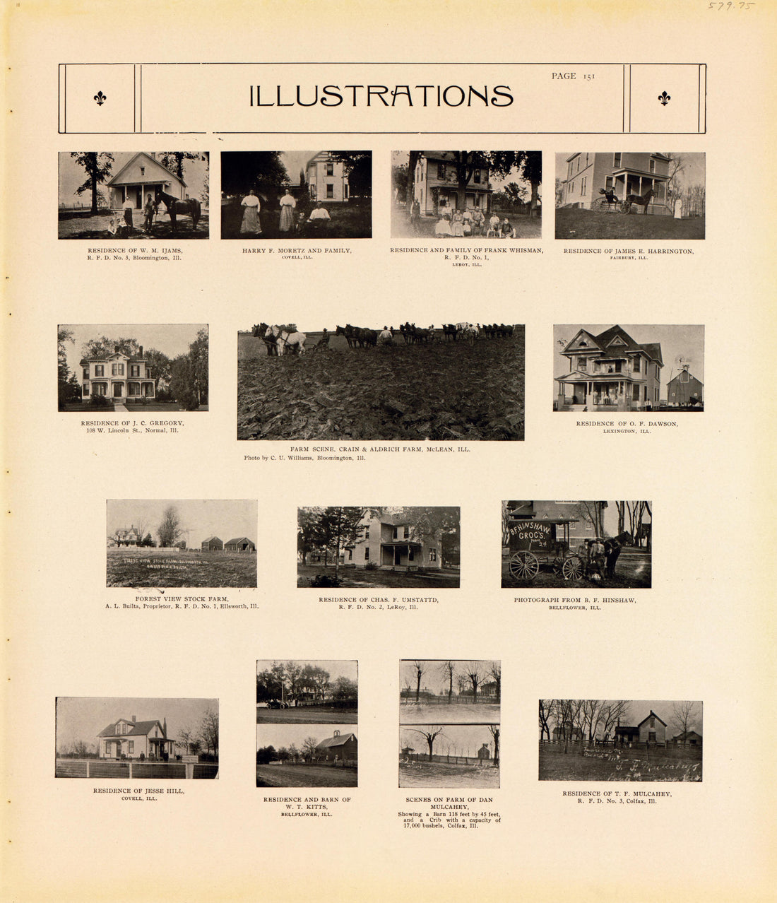 Illustrations--continued from Standard Atlas of McLean County, Illinois, Including a Plat Book of the Villages, Cities and Townships of the County 1914 by Relic Map Company