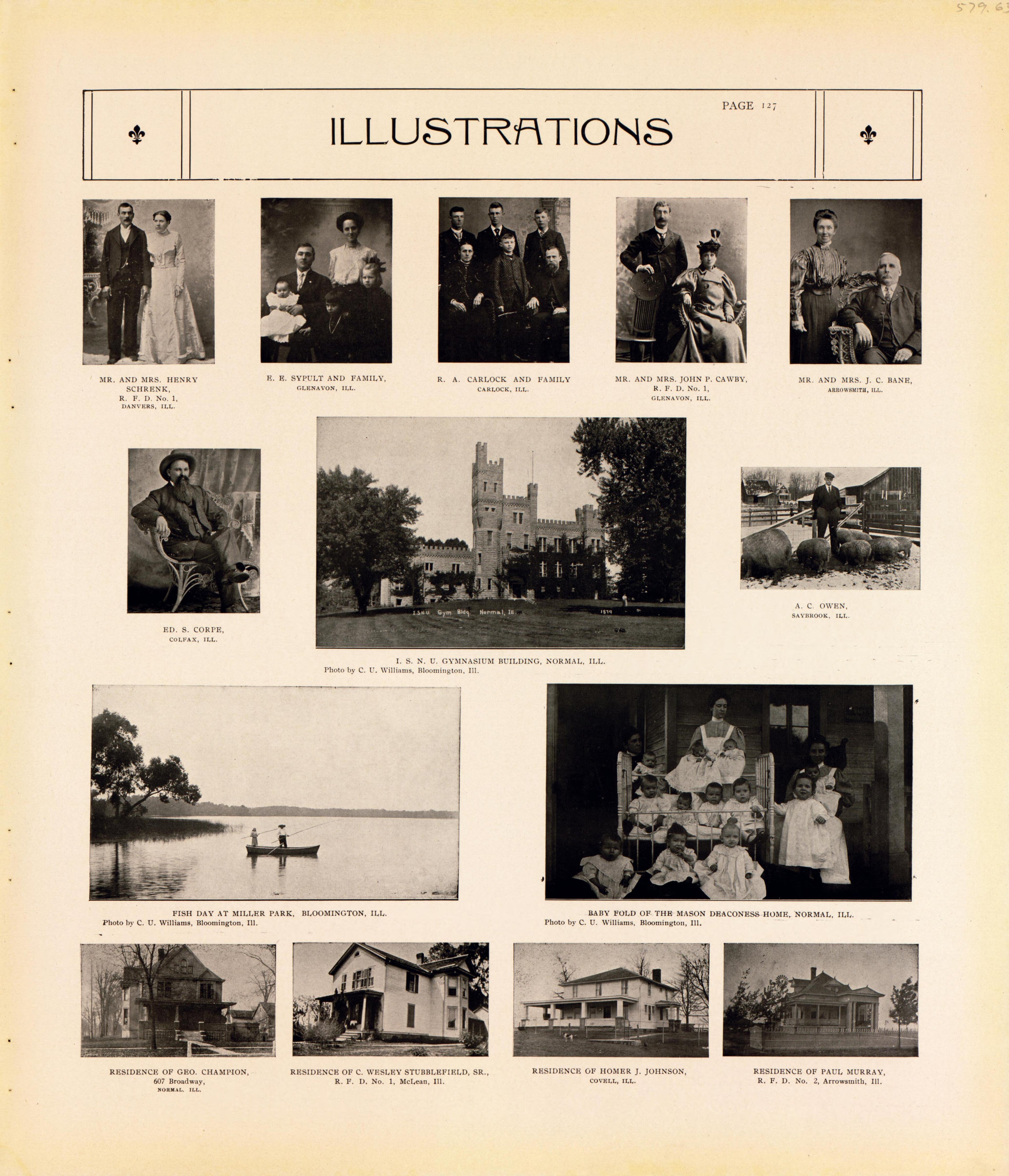 Illustrations--continued from Standard Atlas of McLean County, Illinois, Including a Plat Book of the Villages, Cities and Townships of the County 1914 by Relic Map Company