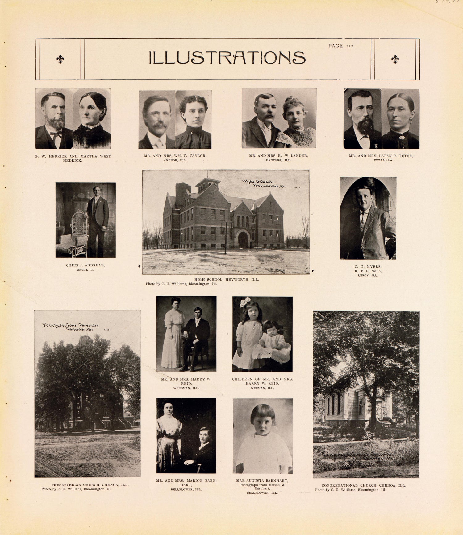 Illustrations--continued from Standard Atlas of McLean County, Illinois, Including a Plat Book of the Villages, Cities and Townships of the County 1914 by Relic Map Company