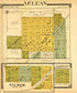McLean, Anchor, Clarksville from Standard Atlas of McLean County, Illinois, Including a Plat Book of the Villages, Cities and Townships of the County 1914 by Relic Map Company