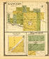 Danvers, Kumler, Ellsworth from Standard Atlas of McLean County, Illinois, Including a Plat Book of the Villages, Cities and Townships of the County 1914 by Relic Map Company