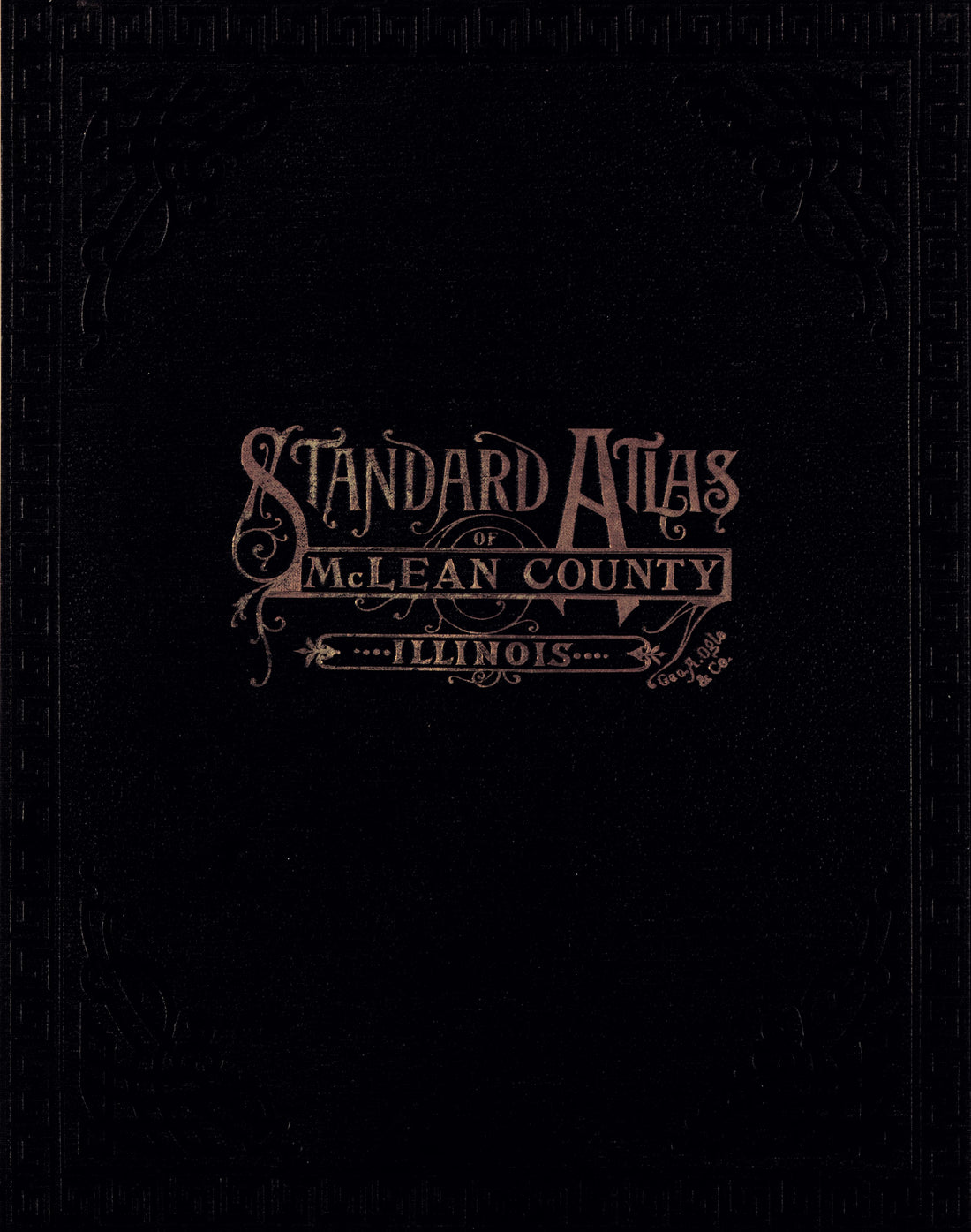 McLean County Illinois from Standard Atlas of McLean County, Illinois, Including a Plat Book of the Villages, Cities and Townships of the County 1914 by Relic Map Company