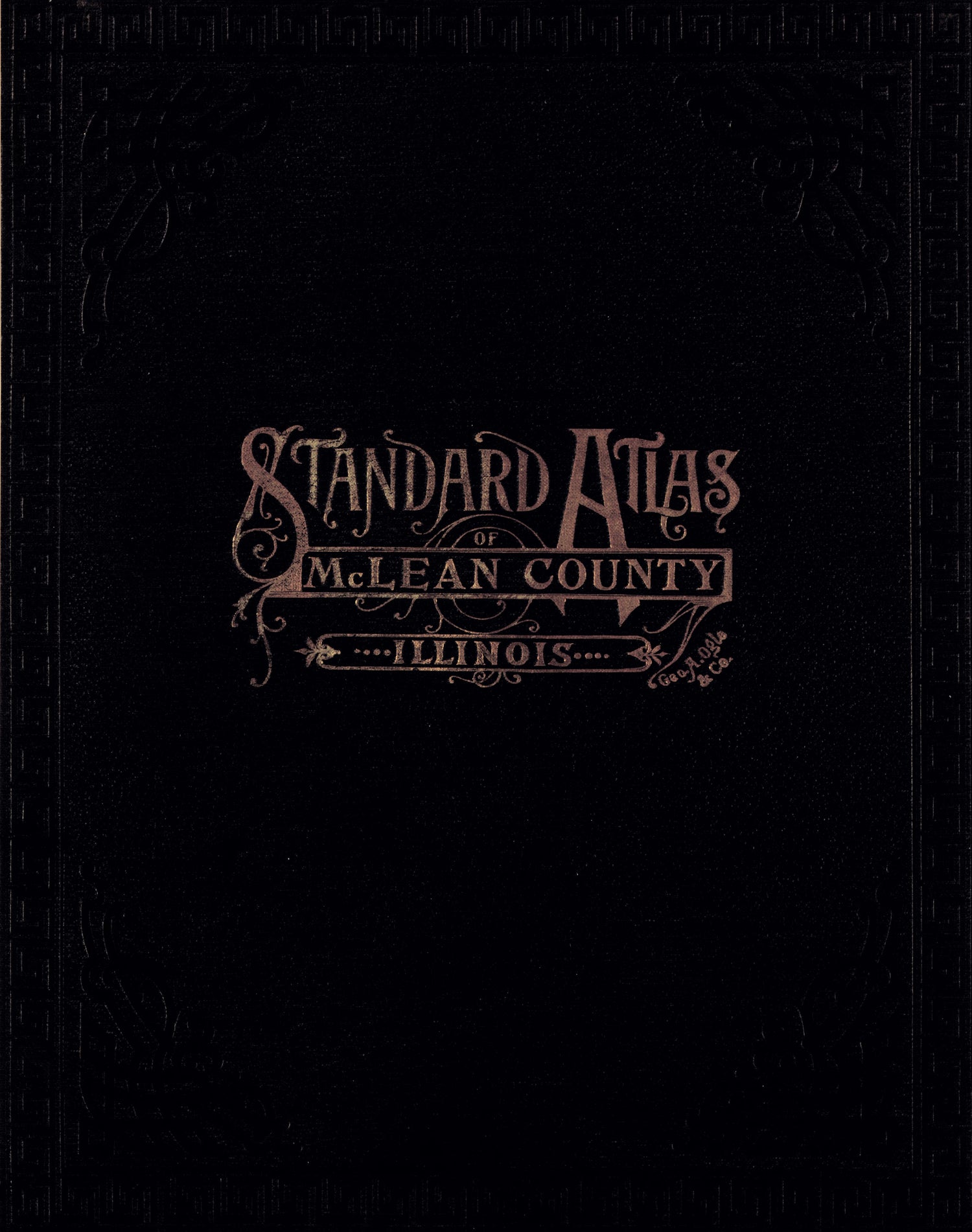 McLean County Illinois from Standard Atlas of McLean County, Illinois, Including a Plat Book of the Villages, Cities and Townships of the County 1914 by Relic Map Company
