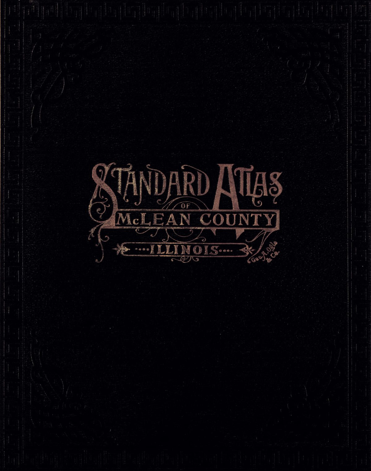 McLean County Illinois from Standard Atlas of McLean County, Illinois, Including a Plat Book of the Villages, Cities and Townships of the County 1914 by Relic Map Company