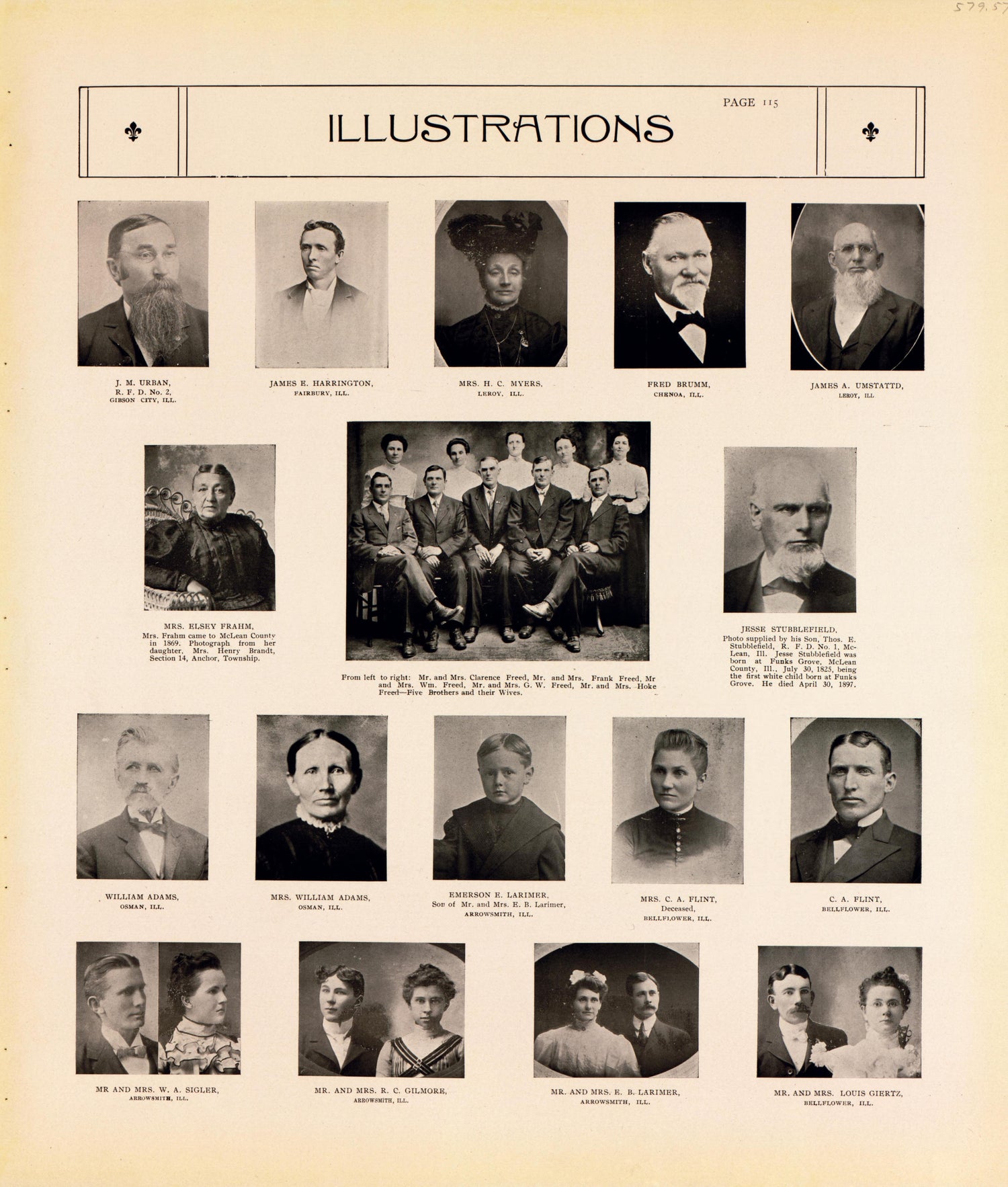 Illustrations--continued from Standard Atlas of McLean County, Illinois, Including a Plat Book of the Villages, Cities and Townships of the County 1914 by Relic Map Company