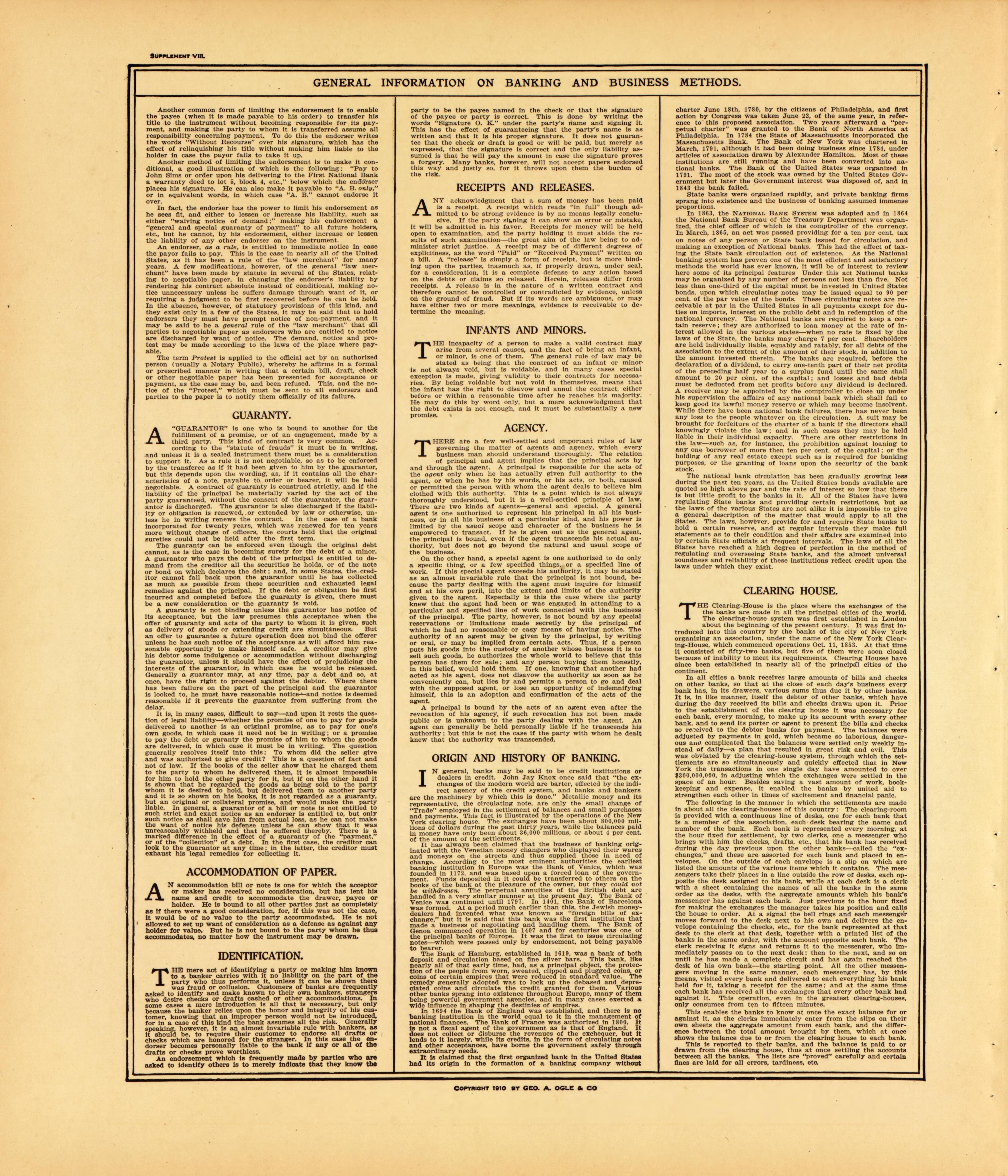 Banking and Business Methods--continued from Standard Atlas of McLean County, Illinois, Including a Plat Book of the Villages, Cities and Townships of the County 1914 by Relic Map Company